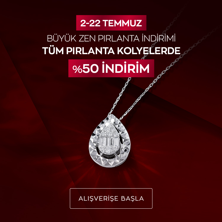 2-22 Temmuz Büyük Zen Pırlanta İndirimi Kolyeler