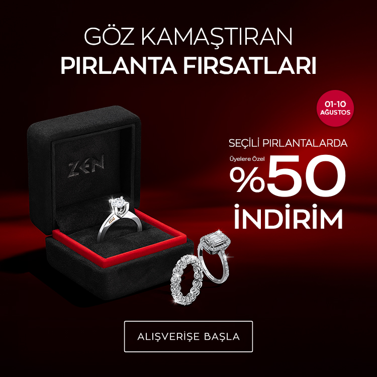 GÖZ KAMAŞTIRAN PIRLANTA FIRSATLARI %50 İNDİRİM