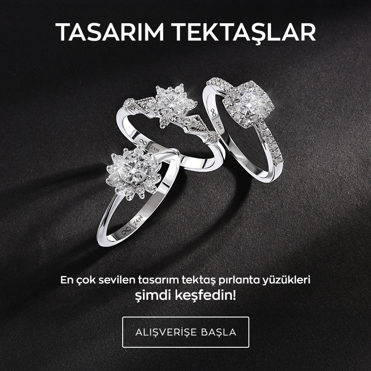 Tasarım Tektaş Pırlanta Yüzükler
