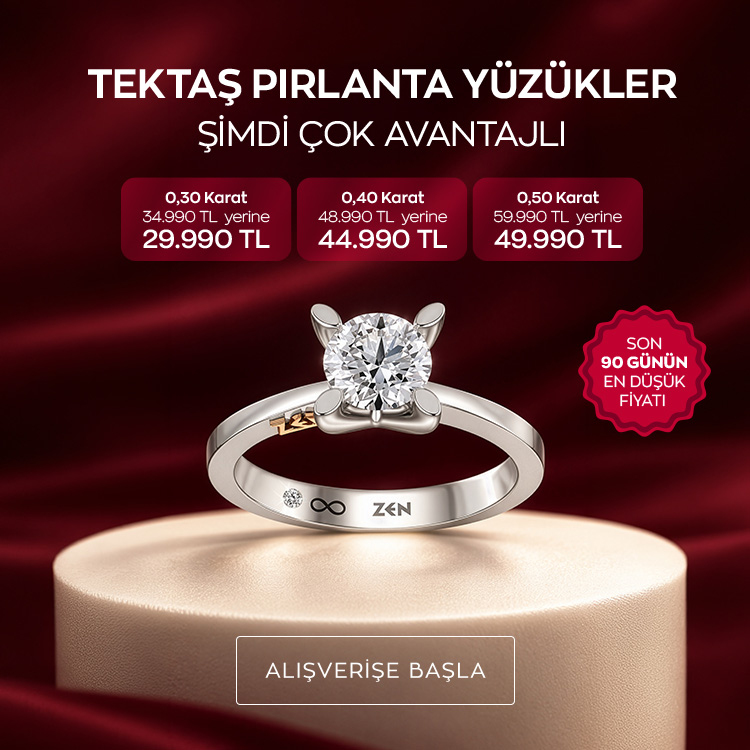 Tektaş Pırlanta Yüzük Fırsatları Fiyatlı - Ekim