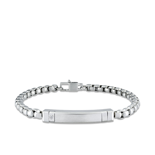Pırlanta Çelik Erkek Bileklik