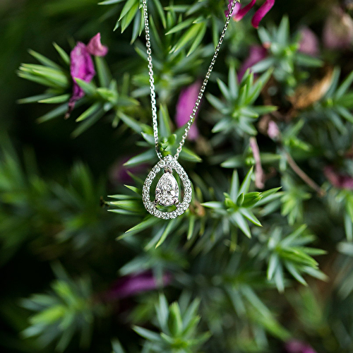 0,34 Karat Pırlanta Kolye