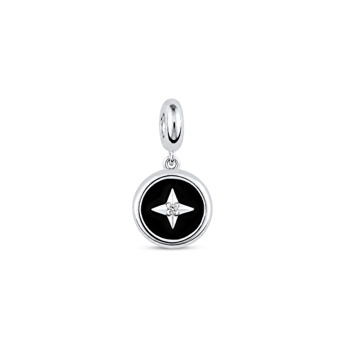 Pırlantalı Gümüş Charm 
