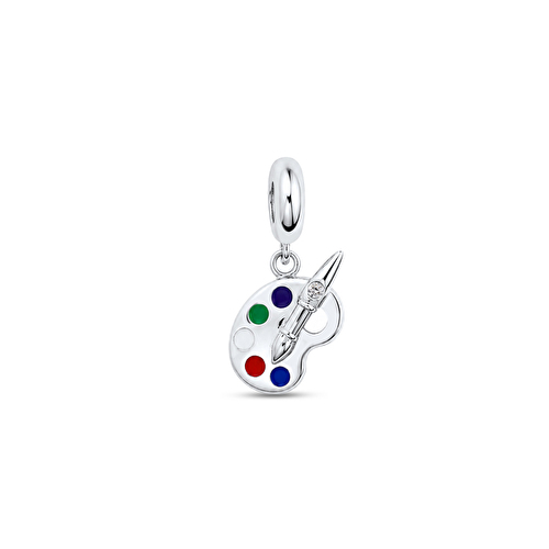 Pırlantalı Gümüş Charm 