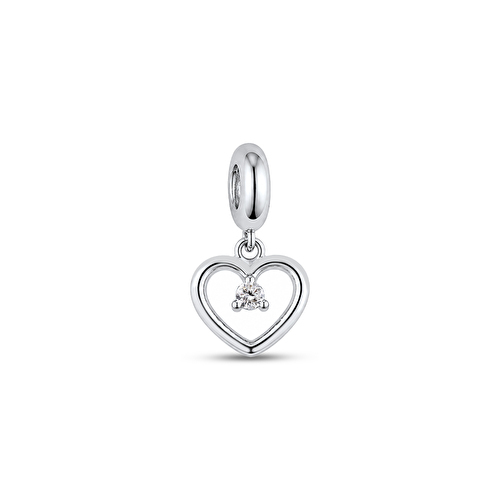 Pırlantalı Gümüş Charm 