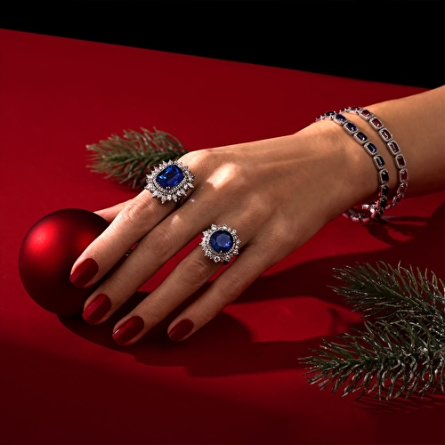13,51 Karat Pırlanta Safir Bileklik