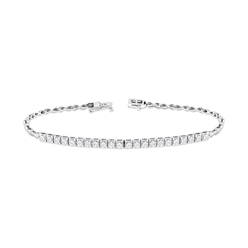 0,80 Karat Pırlanta Su Yolu Bileklik