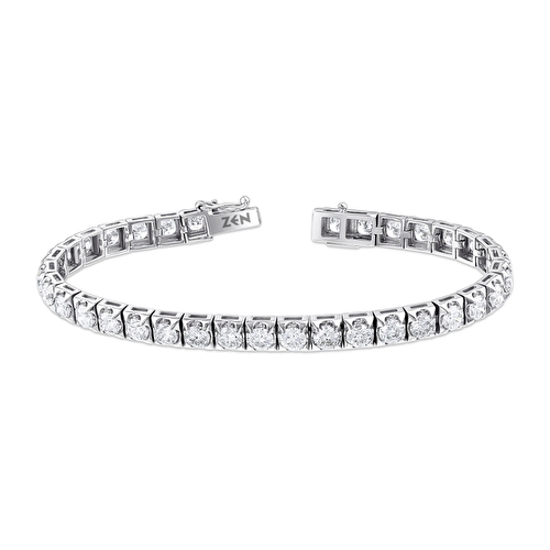 9,50 Karat Pırlanta Su Yolu Bileklik