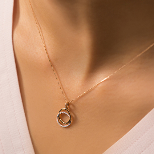 0,10 Karat Pırlanta Kolye