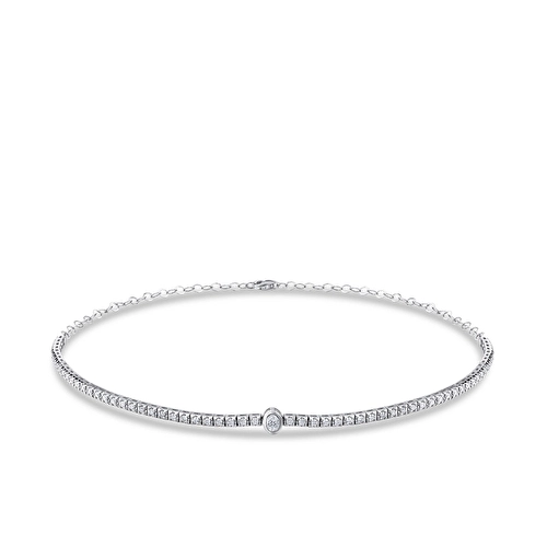 1,19 Karat Yarımtur Choker Su Yolu Gerdanlık