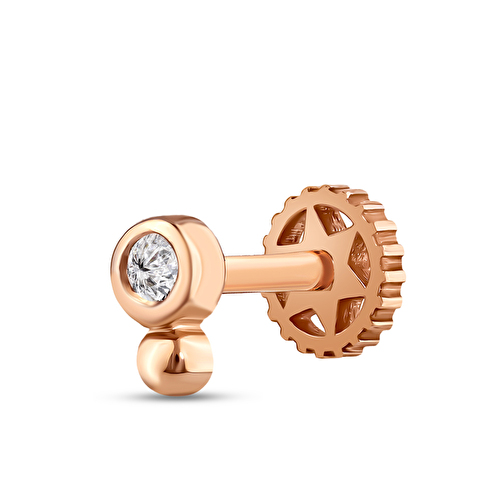 0,03 Karat Pırlanta Seris Helix Piercing
