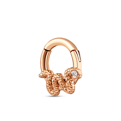0,01 Karat Pırlanta Ophis Helix Piercing