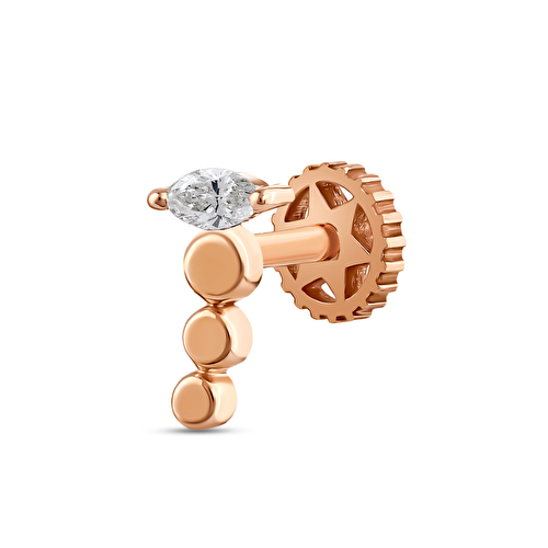 0,04 Karat Pırlanta Nemes Flat Piercing