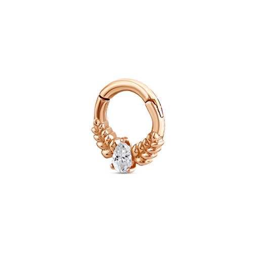 0,07 Karat Pırlanta Spica Daith Piercing