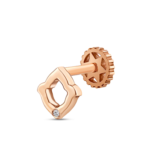 0,01 Karat Pırlanta Tulip Tragus Piercing