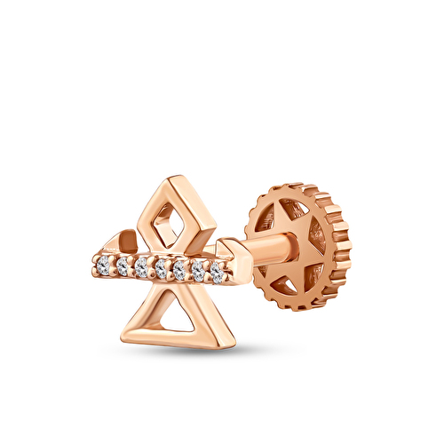 0,02 Karat Pırlanta Human Tragus Piercing