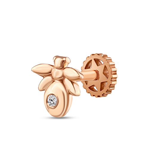 0,01 Karat Pırlanta Queen Bee Tragus Piercing