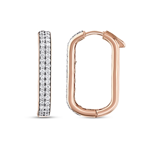 0,87 Karat Pırlanta Küpe