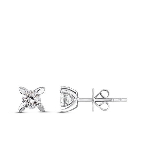 0,20 Karat Hera Tektaş Pırlanta Küpe