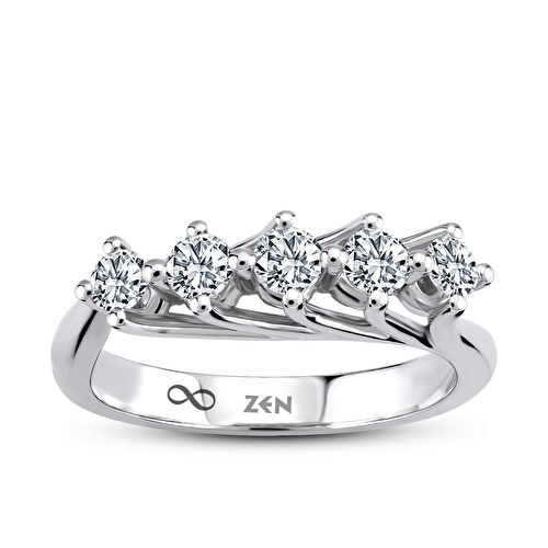 0,30 Karat Pırlanta Beştaş Yüzük