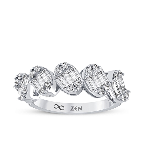 0,90 Karat Baget Pırlanta Yüzük