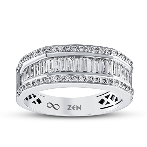 0,72 Karat Baget Pırlanta Yüzük