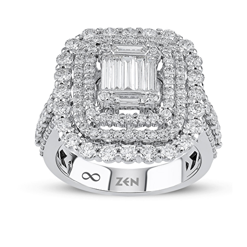 2,19 Karat Baget Pırlanta Yüzük