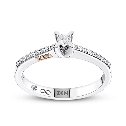 0,17 Karat Işık Yolu Tektaş Pırlanta Yüzük