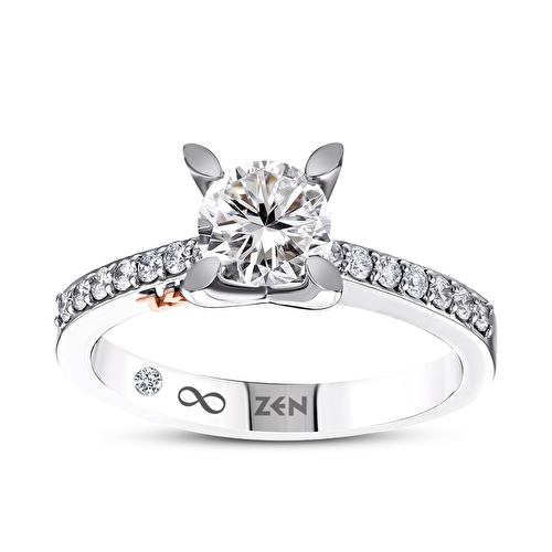 0,89 Karat Işık Yolu Tektaş Pırlanta Yüzük