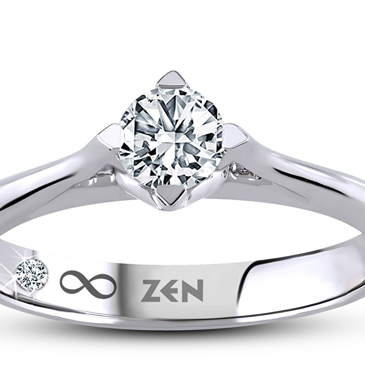 0,70 Karat Forevermark Setting Koleksiyonu Tektaş Pırlanta Yüzük