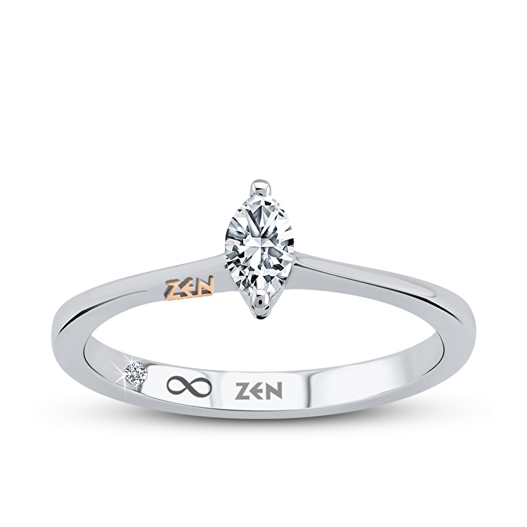 0,25 Karat Forevermark Markiz Tektaş Pırlanta Yüzük