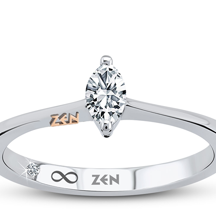 0,25 Karat Forevermark Markiz Tektaş Pırlanta Yüzük