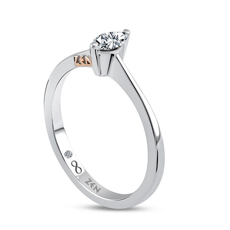 0,25 Karat Forevermark Markiz Tektaş Pırlanta Yüzük