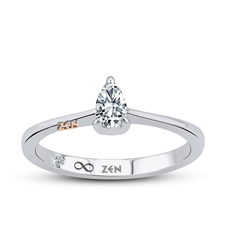 0,24 Karat Forevermark Damla Tektaş Pırlanta Yüzük