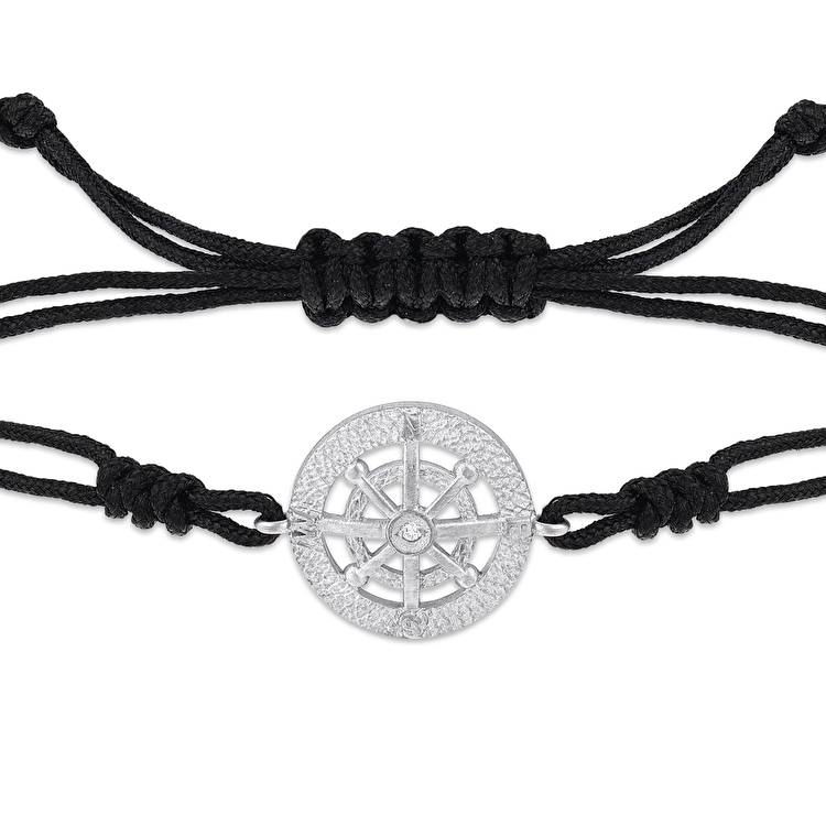 Pırlanta Gümüş Erkek Bileklik