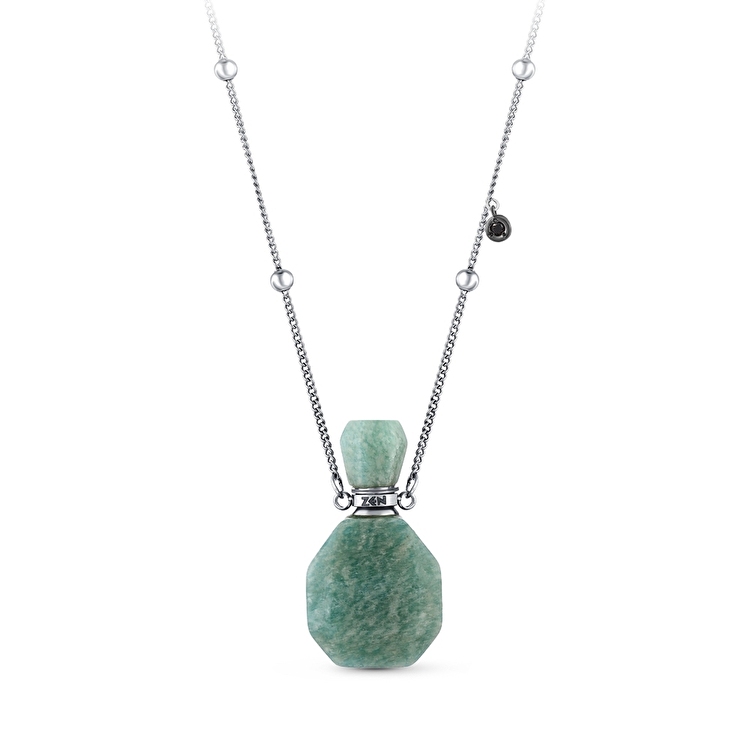 Siyah Pırlantalı Parfüm Kolye