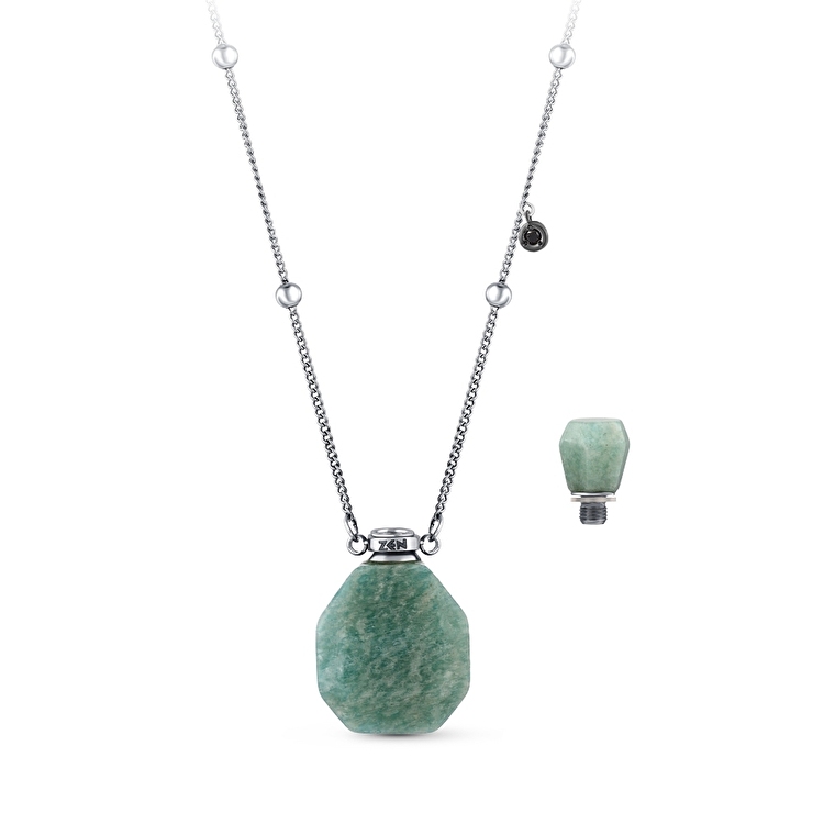 Siyah Pırlantalı Parfüm Kolye