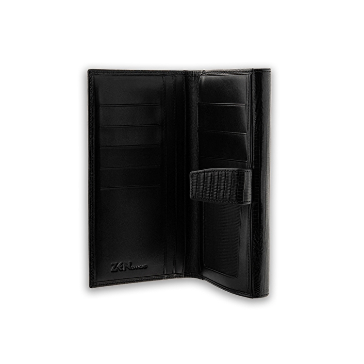 0,02 Karat Pırlantalı Deri Kadın Cüzdanı