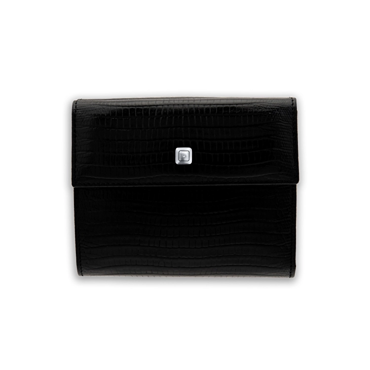 0,02 Karat Pırlantalı Deri Mini Kadın Cüzdanı