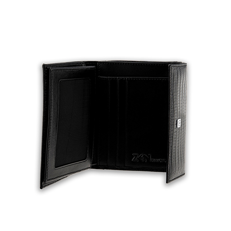 0,02 Karat Pırlantalı Deri Mini Kadın Cüzdanı