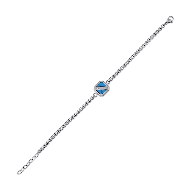 Pırlanta Çelik Erkek Bileklik