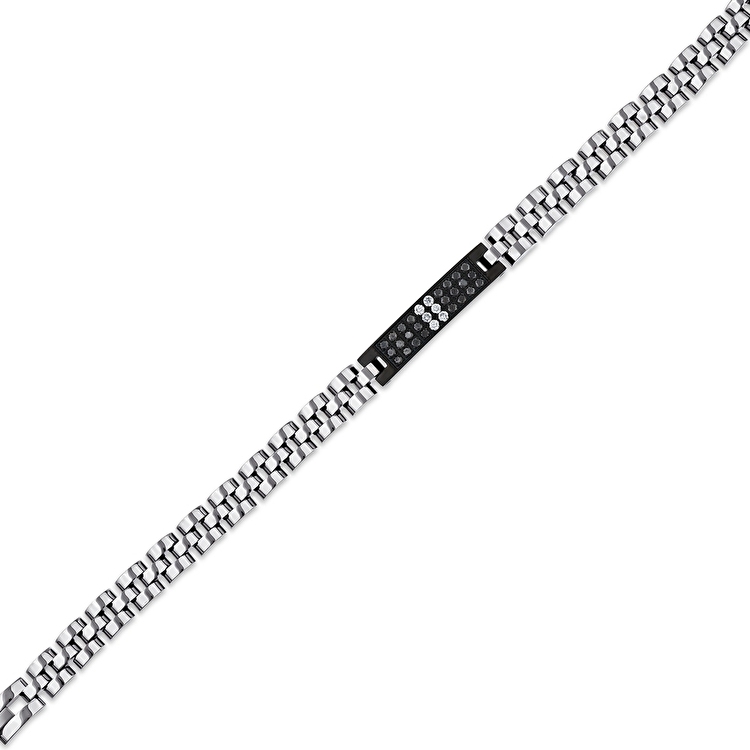 Pırlanta Çelik Erkek Bileklik