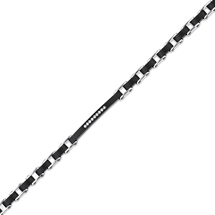 Pırlanta Çelik Erkek Bileklik