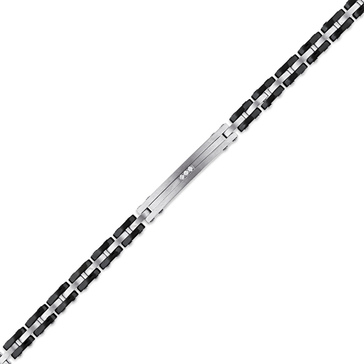 Pırlanta Çelik Erkek Bileklik