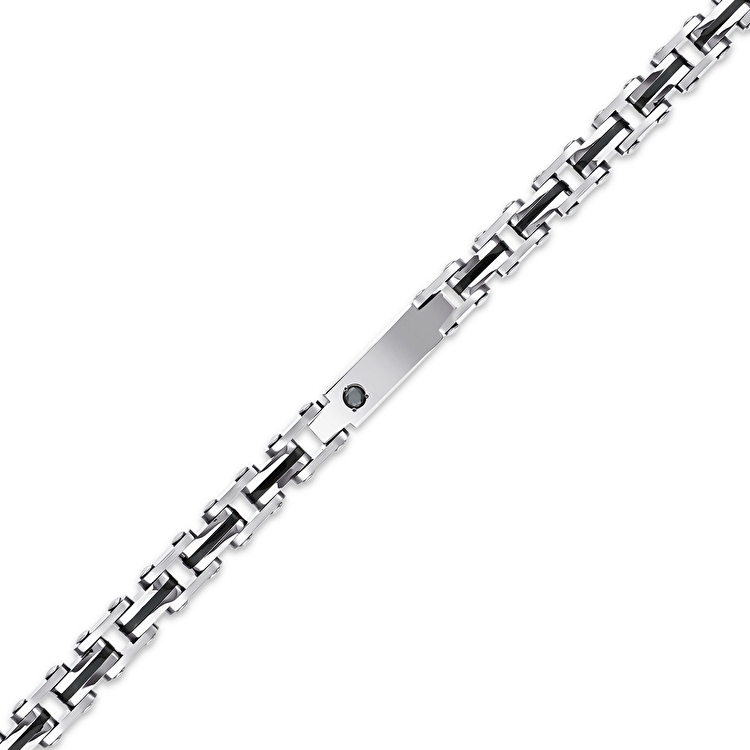 Pırlanta Çelik Erkek Bileklik