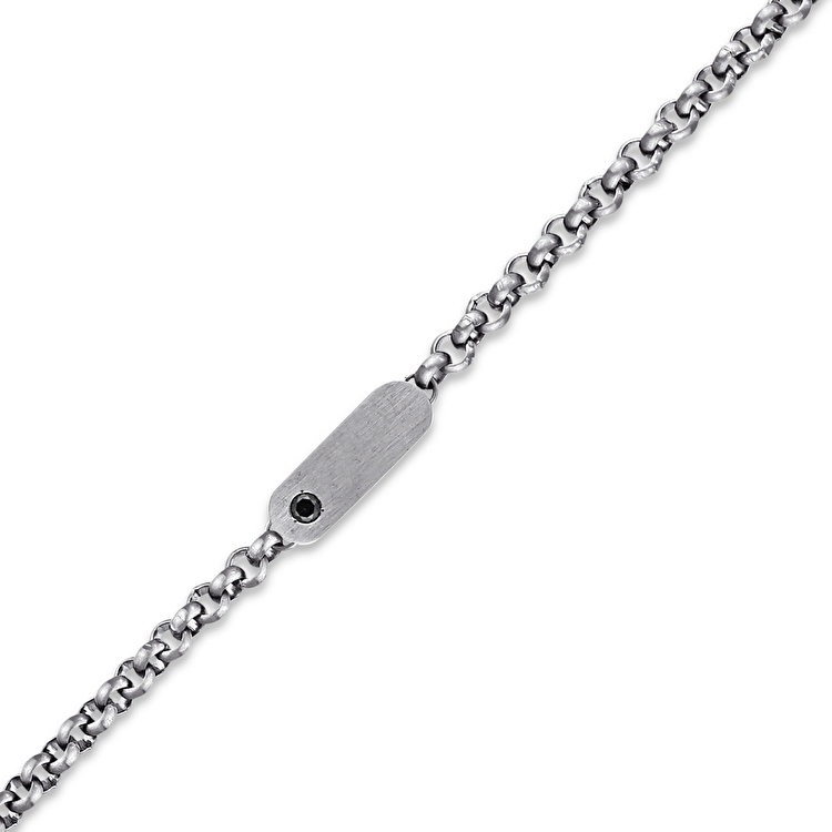 Pırlanta Çelik Erkek Bileklik