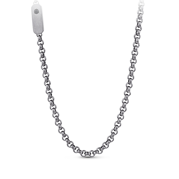 Pırlanta Çelik Erkek Kolye