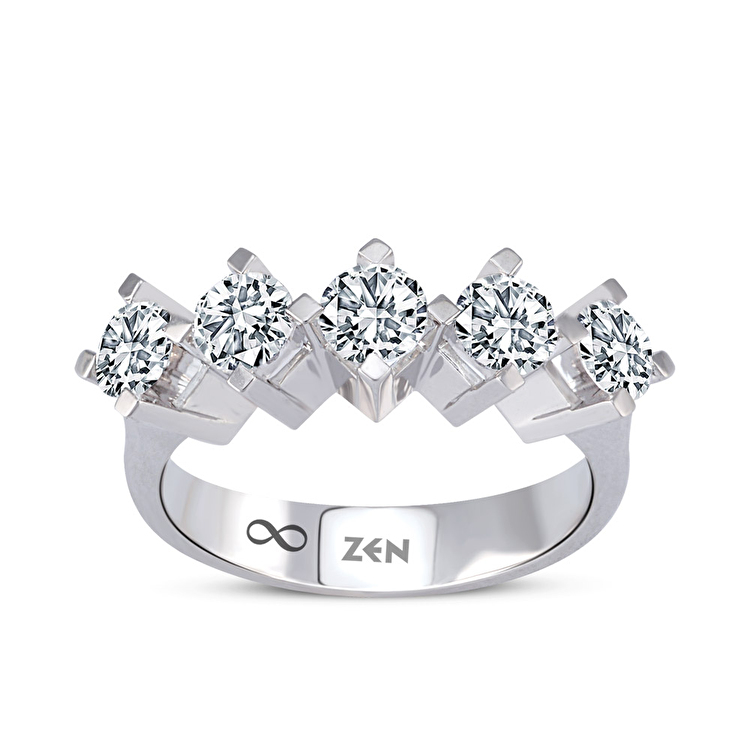 0,90 Karat Forevermark Pırlanta Beştaş Yüzük