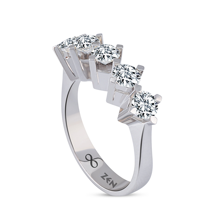 0,90 Karat Forevermark Pırlanta Beştaş Yüzük
