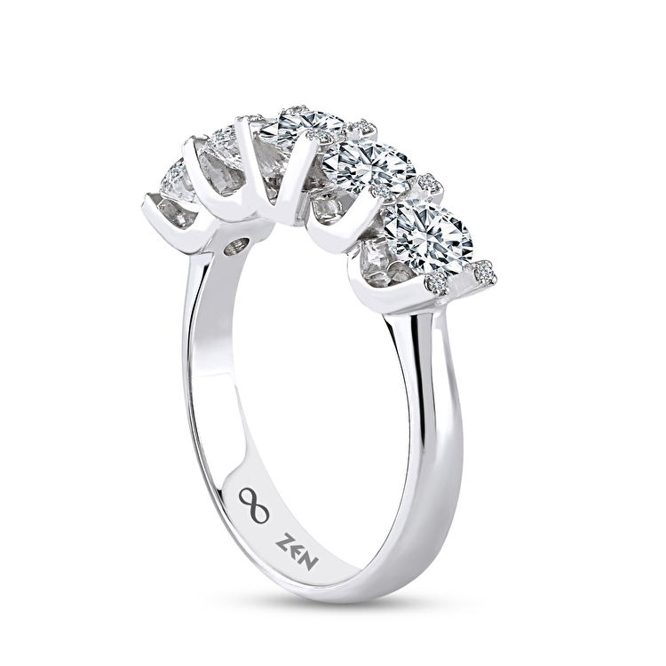 0,95 Karat Forevermark Cornerstones Pırlanta Beştaş Yüzük